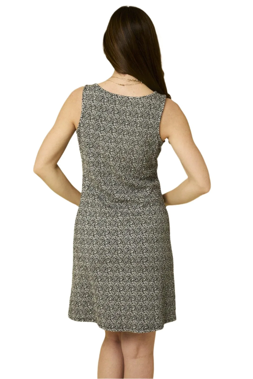 Sleeveless Round Neck Mini Dress