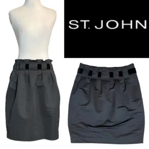 SOCA ST. JOHN BLACK HIGH WAIST VELVET BANDED GATHERED WAIST MIDI SKIRT **NWOT**