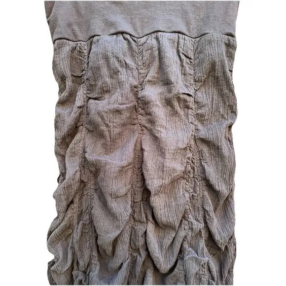 Solitare Skirt Black‎ Ruched Peasant Goth Whimsigoth Witchy Bubble , Size Small