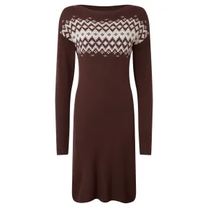 Solma Boatneck Dress - Beet Red