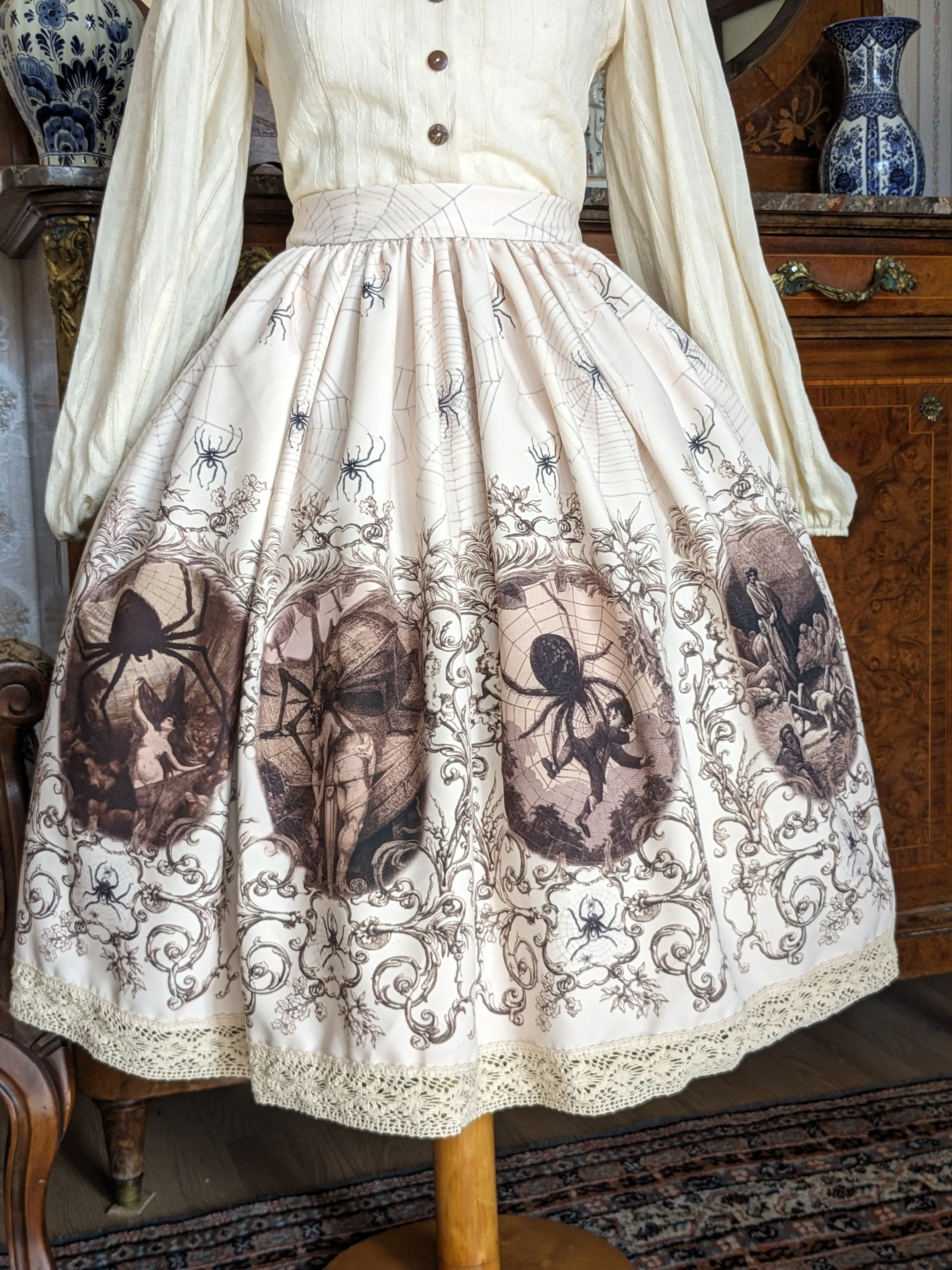 Spider skirt Ecru