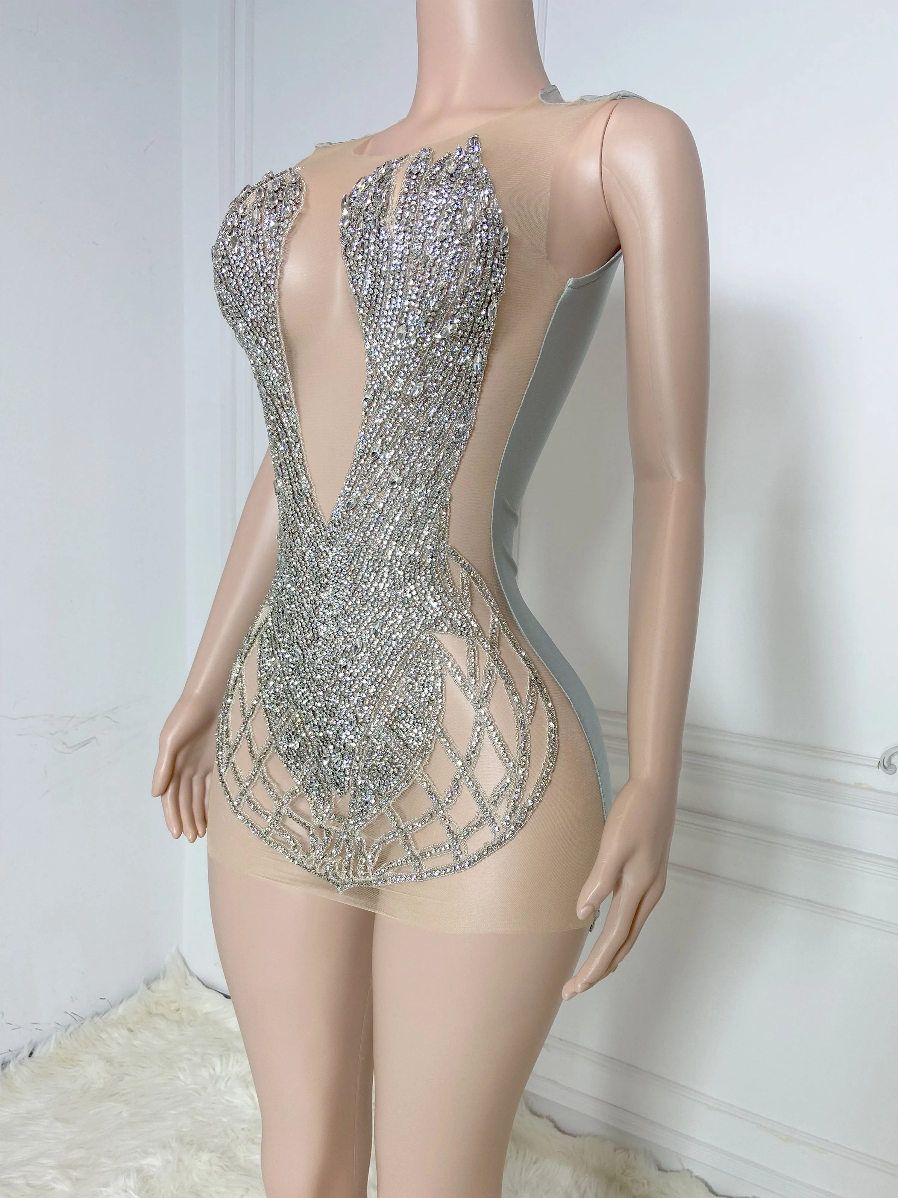 Sterling Shimmer Mini Dress