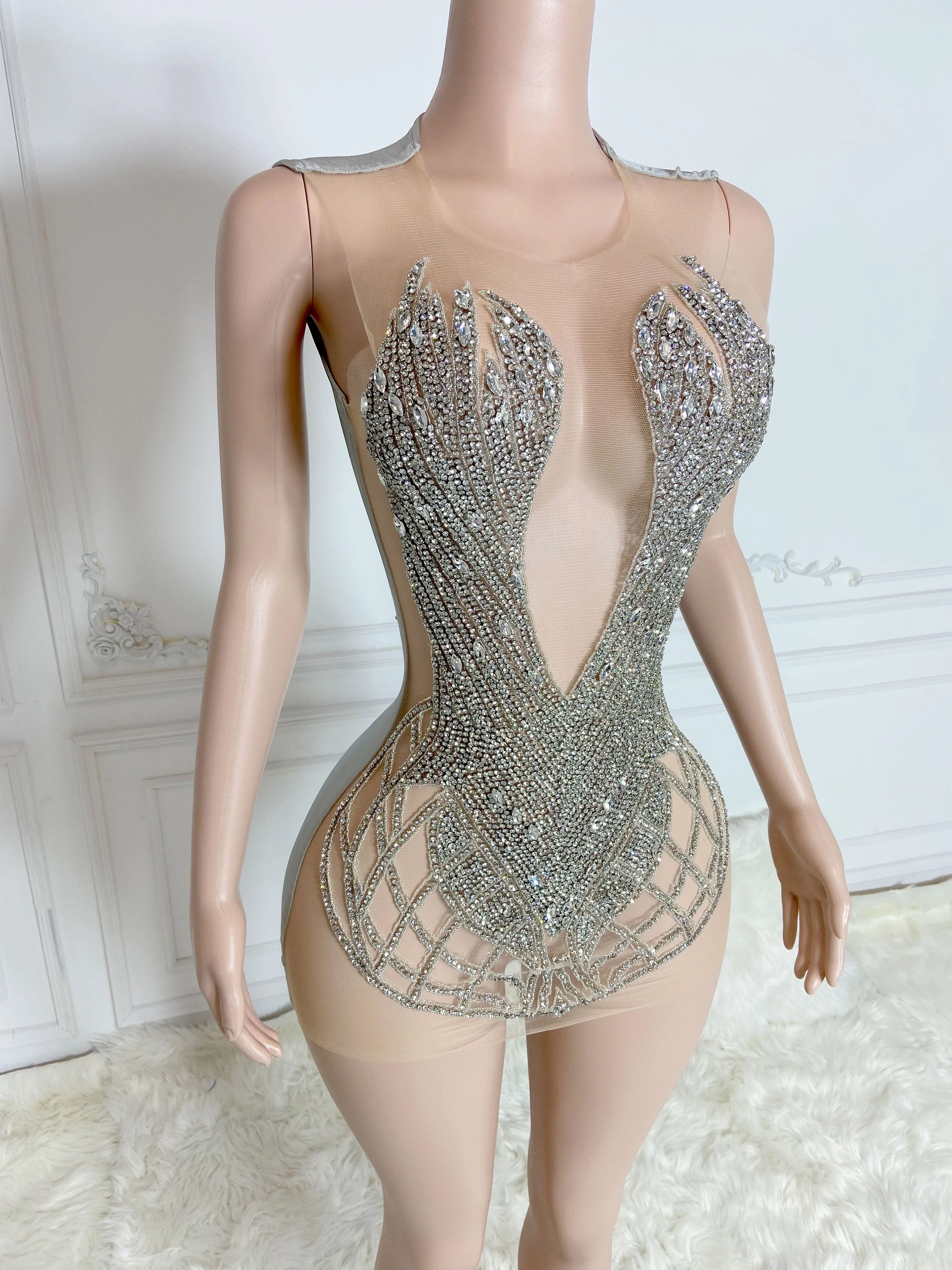 Sterling Shimmer Mini Dress