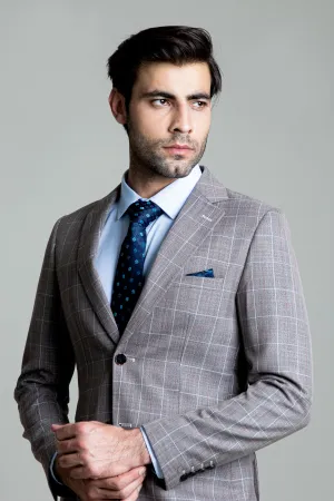 Stone Check Suit-2Pcs