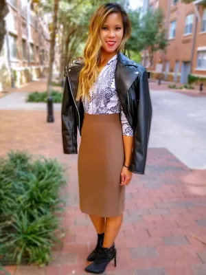Straight Pencil Skirt