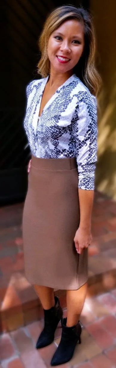 Straight Pencil Skirt