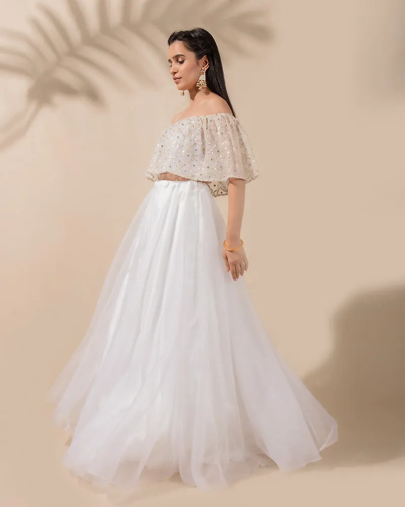 Summer Dew Drops Lehenga Set