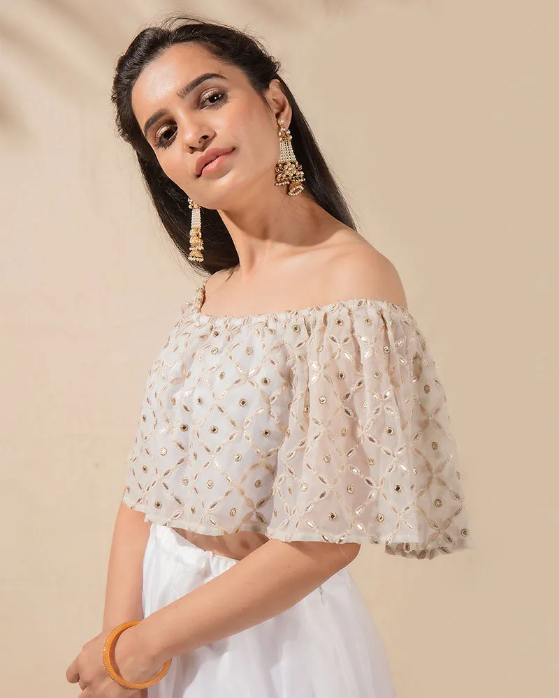 Summer Dew Drops Lehenga Set