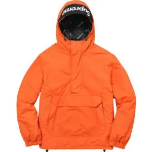 Supreme Hooded Logo Half Zip Pullover