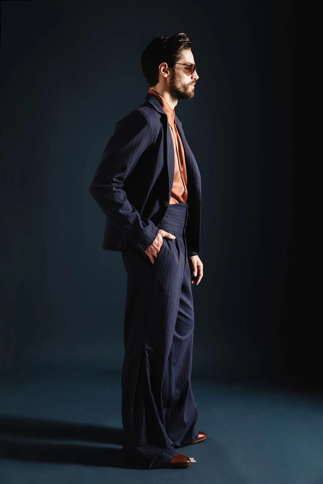 Symbol Blazer Striped Orange