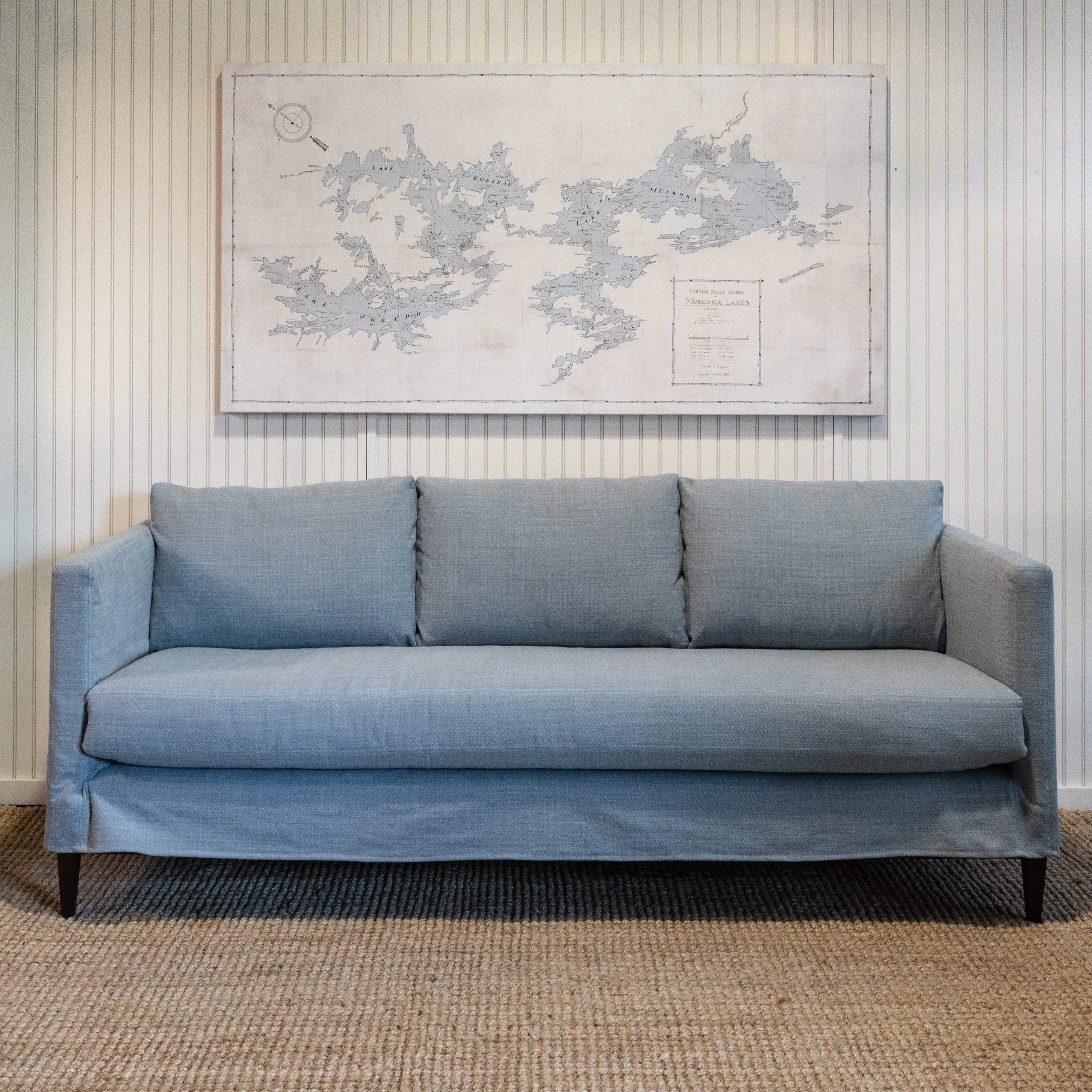 Tamarack Sofa w/Bench Seat - Slipcovered