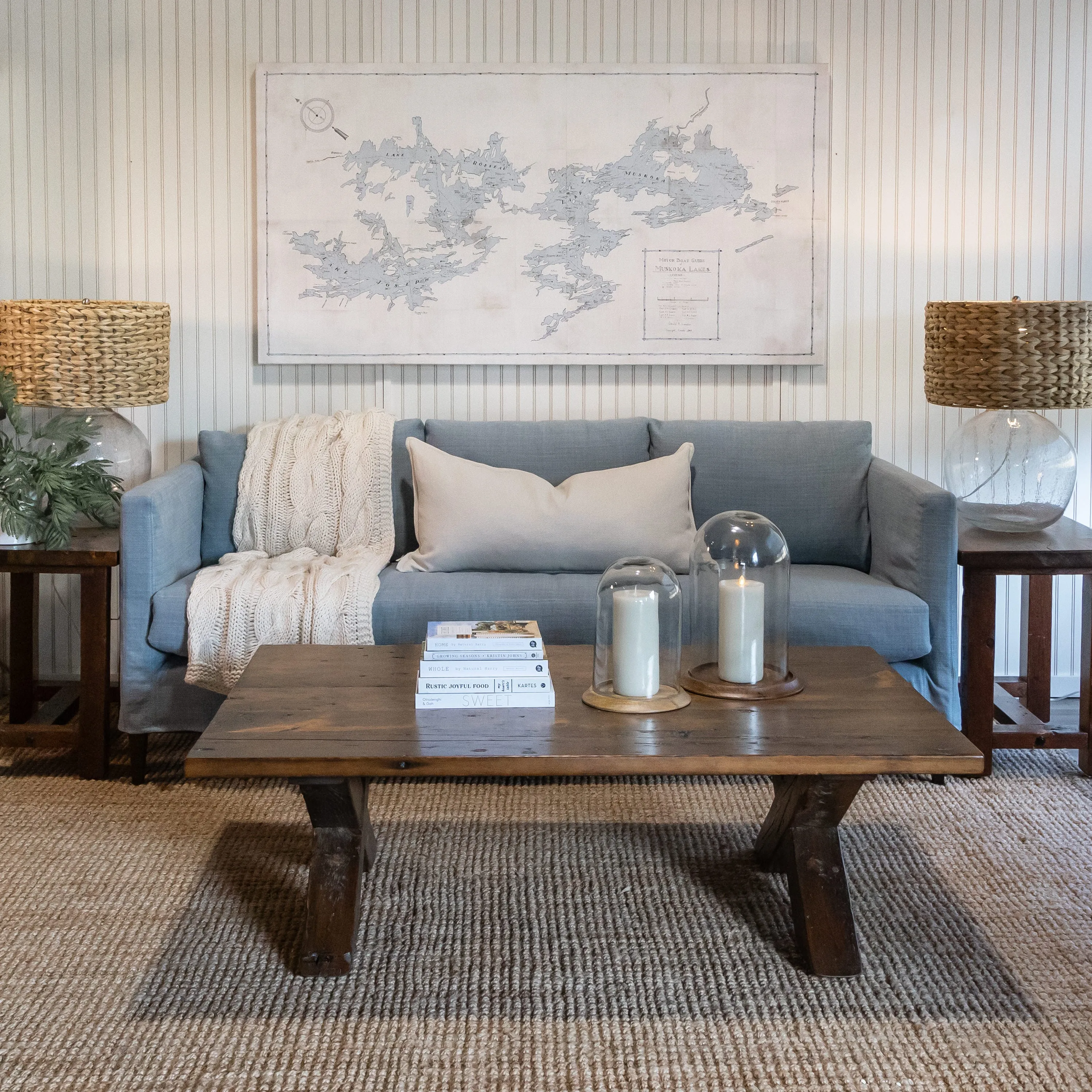 Tamarack Sofa w/Bench Seat - Slipcovered