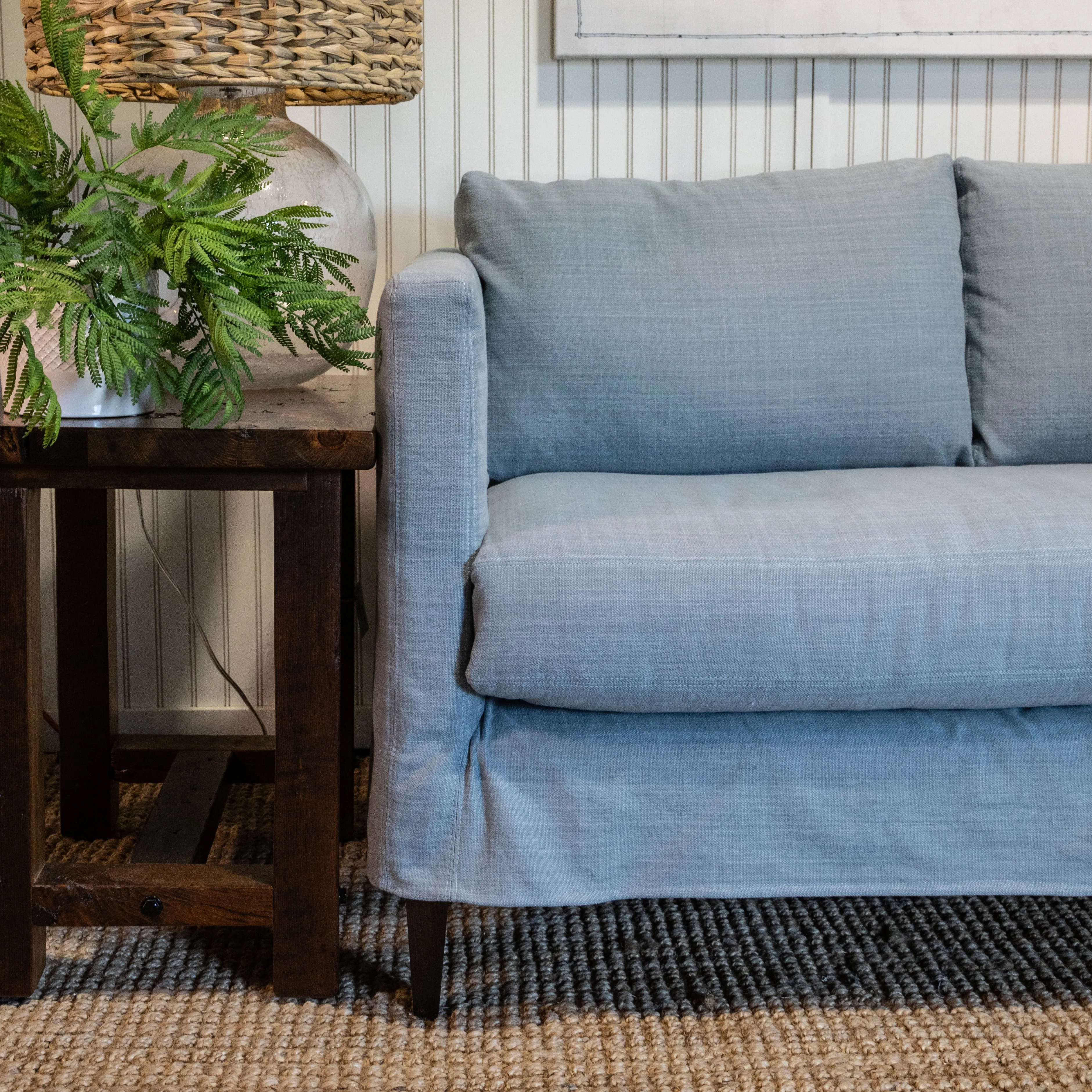 Tamarack Sofa w/Bench Seat - Slipcovered