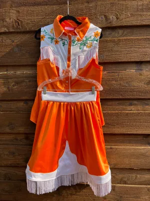 Tennessee Trouble Pearl Snap Embroidered Skirt Set