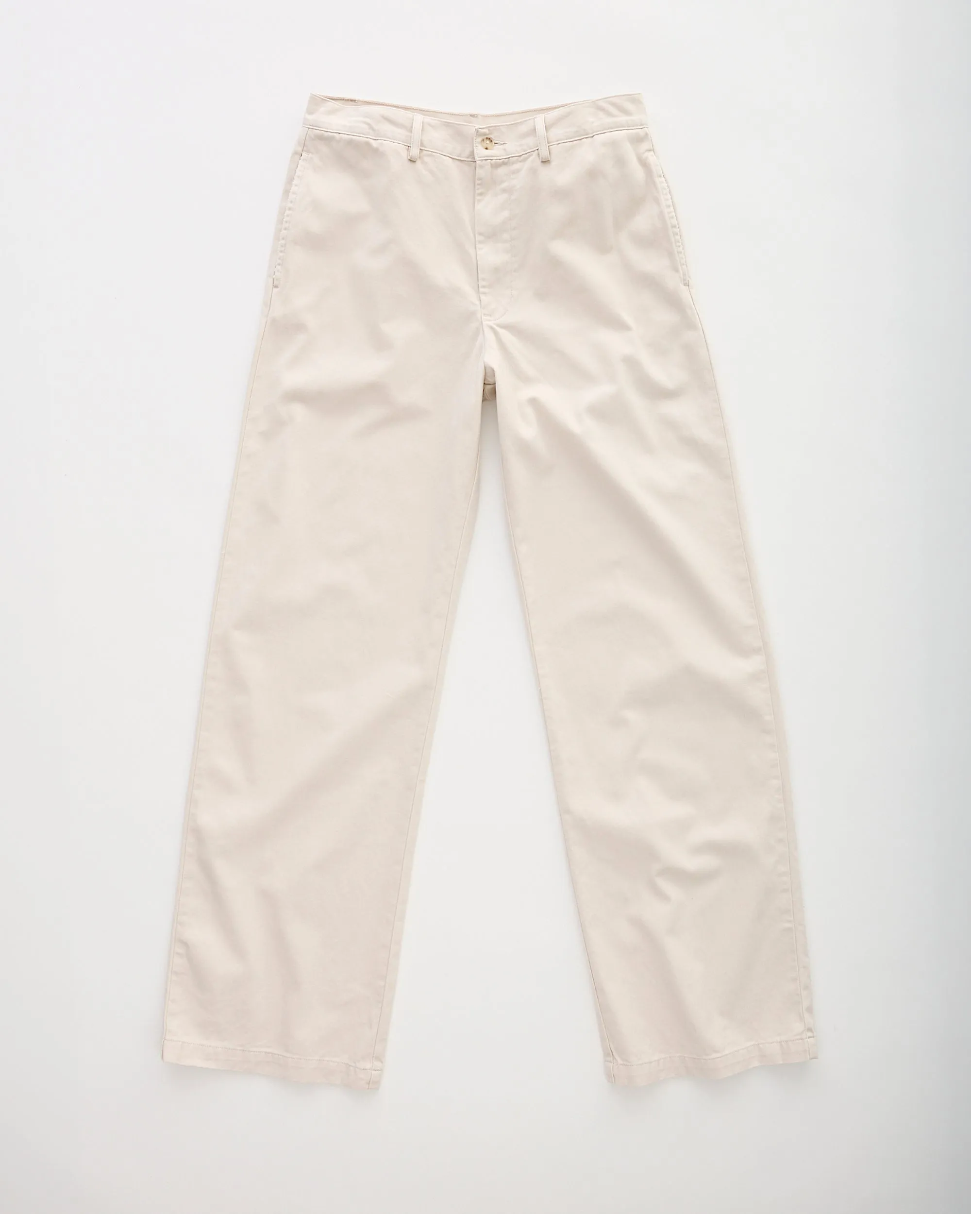 Teri Wide Leg Chino Ivory