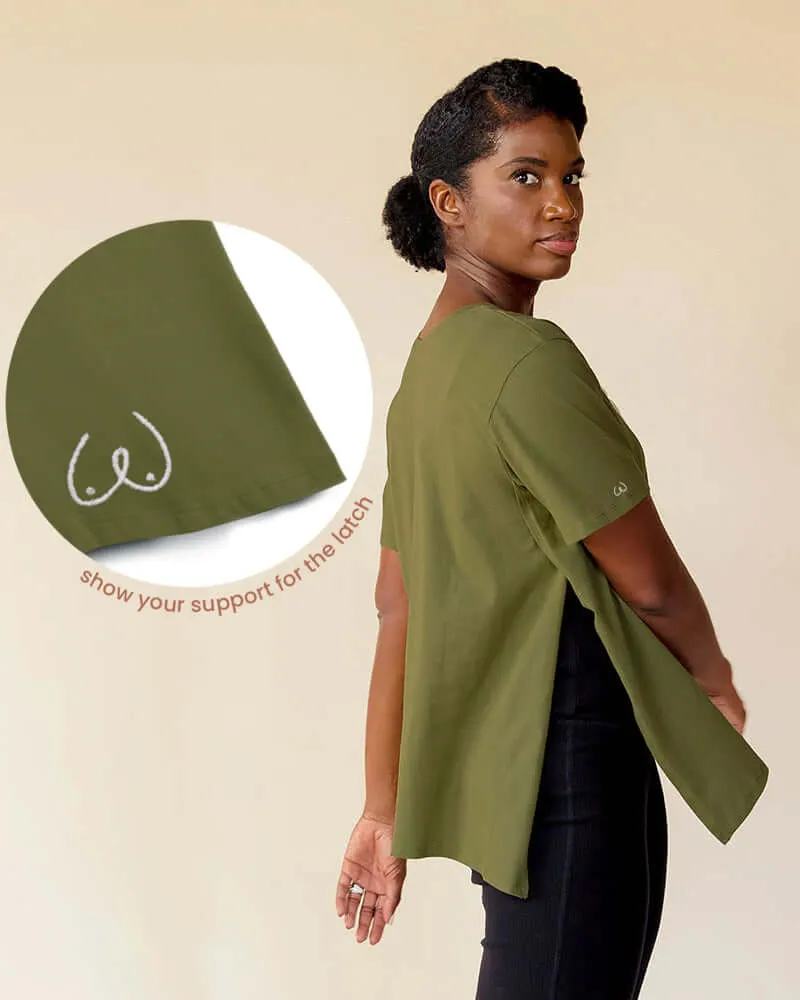 The Special Edition Embroidered "Boob" Nursing Tee
