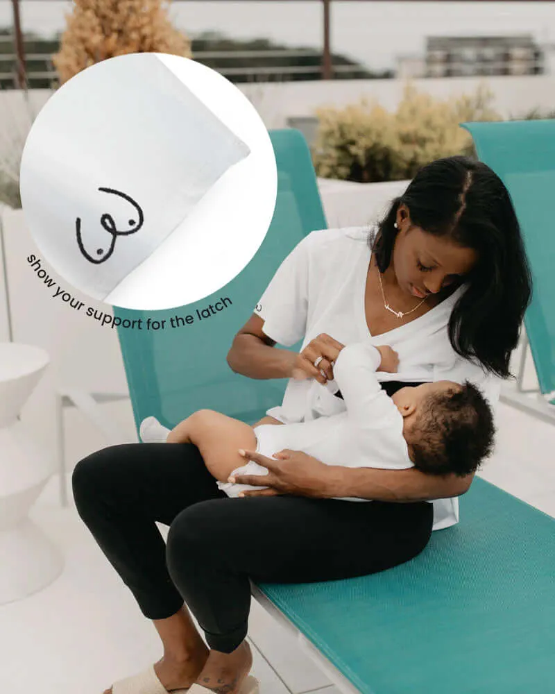 The Special Edition Embroidered "Boob" Nursing Tee