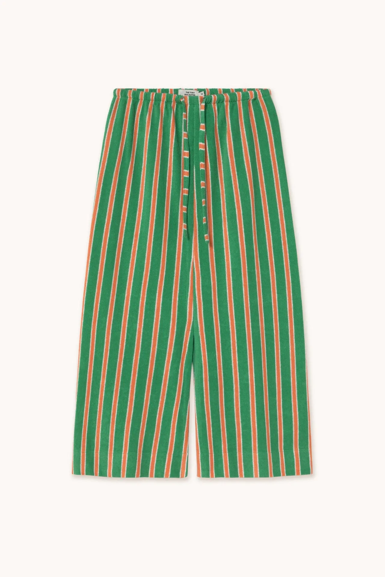 The Tiny Big Sister Towel Striped Straight Skirt - Emerald