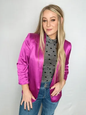 The Western Barbie Satin Blazer