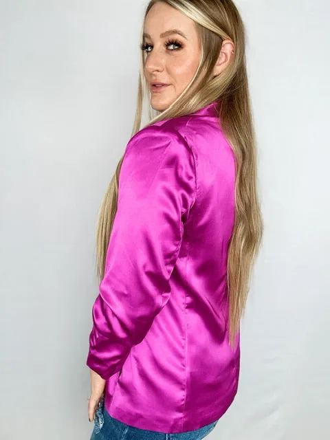 The Western Barbie Satin Blazer
