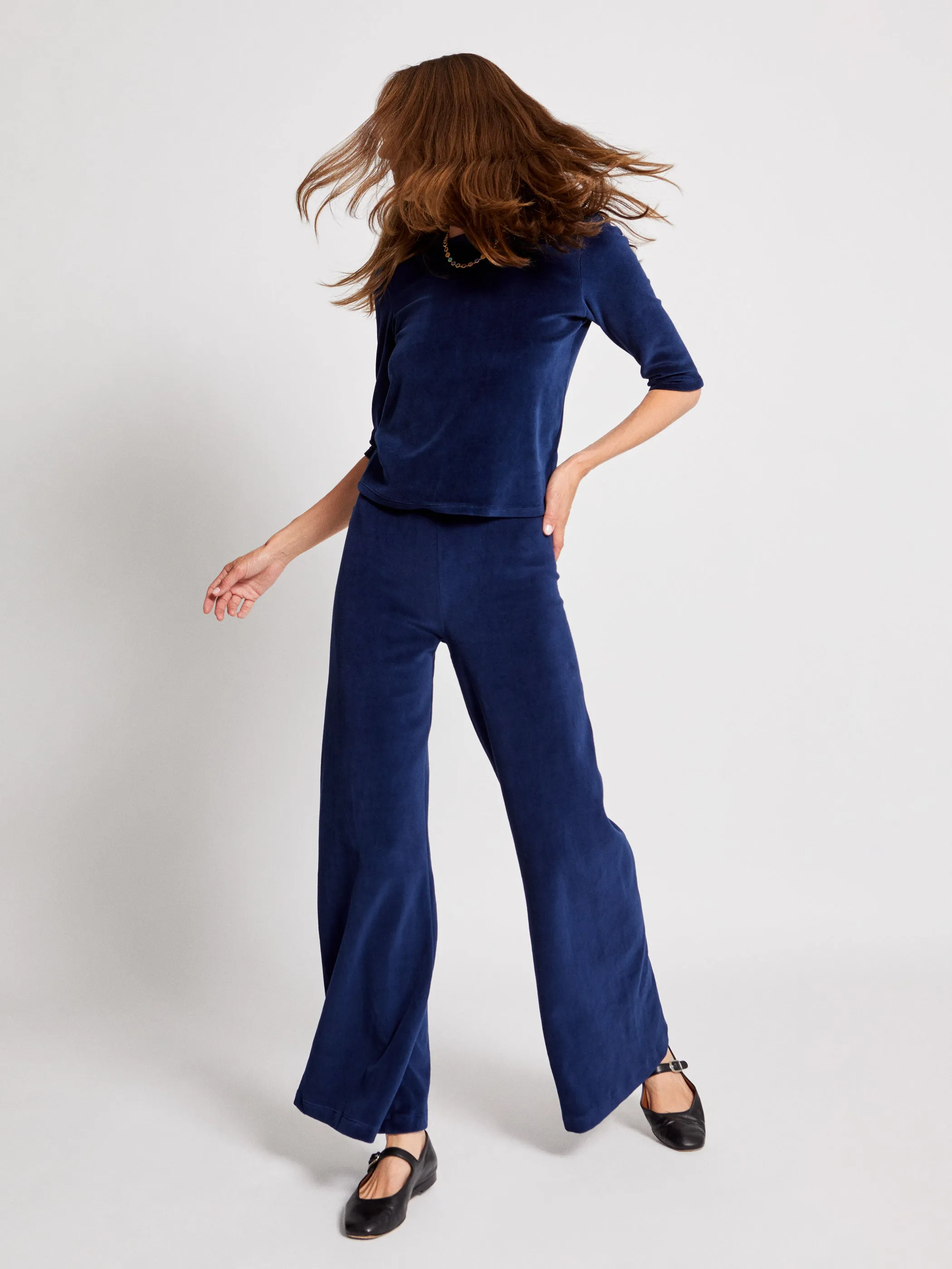 The Zephyra Flare Pants in Velour