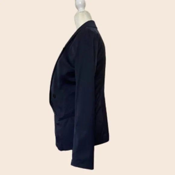 Theonne Navy Double Breasted Blazer Size Small