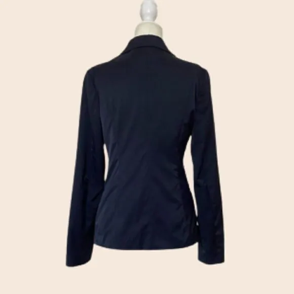 Theonne Navy Double Breasted Blazer Size Small