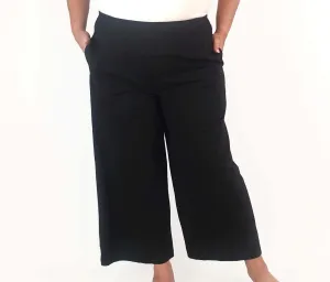 Tirelli black wide leg pants size XL