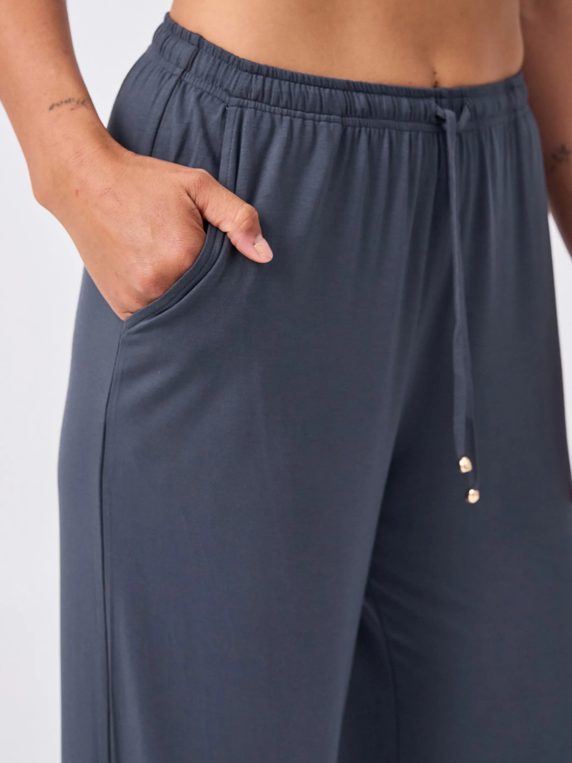 Traveller Drawcord Pant - Charcoal