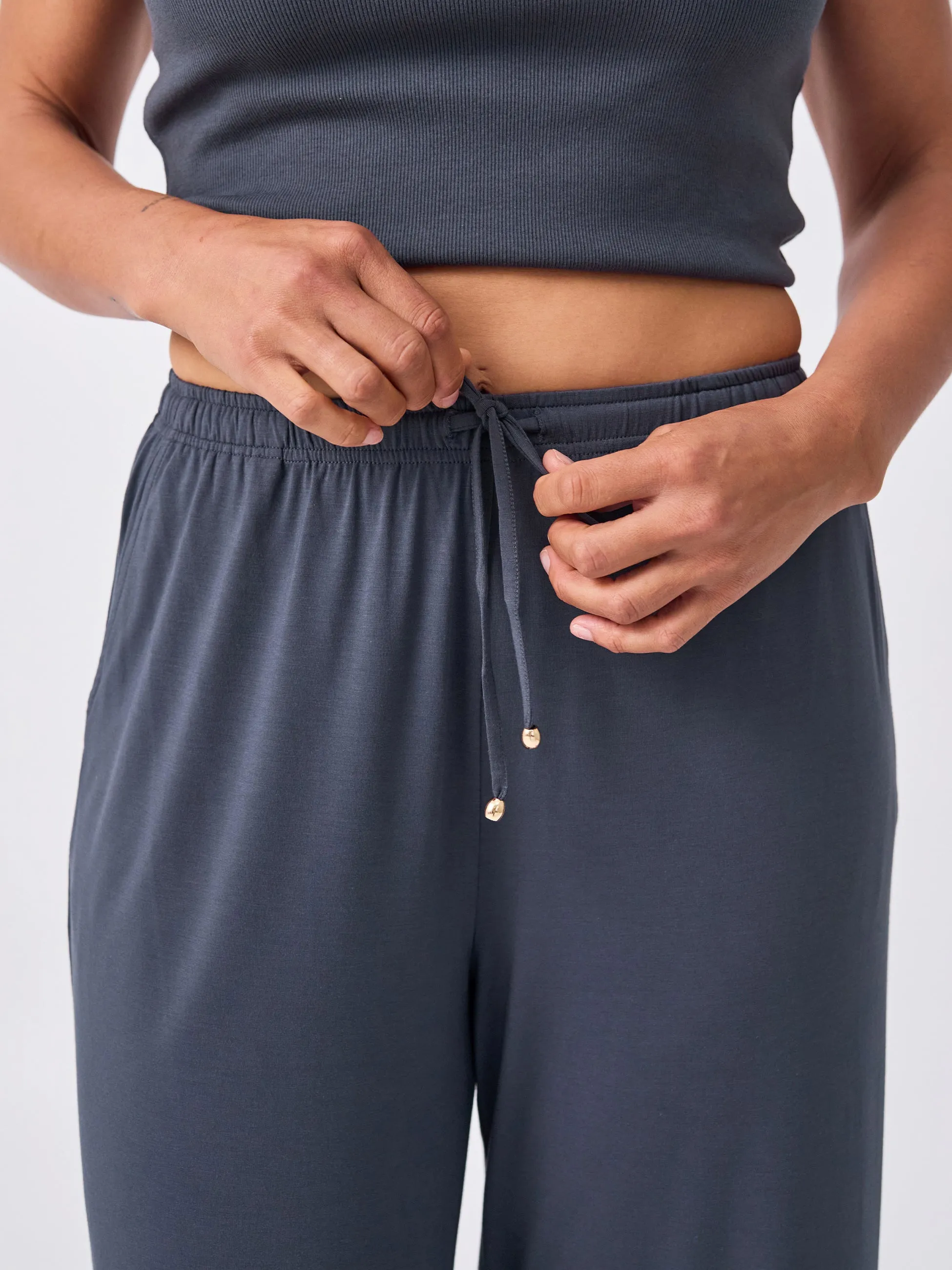 Traveller Drawcord Pant - Charcoal