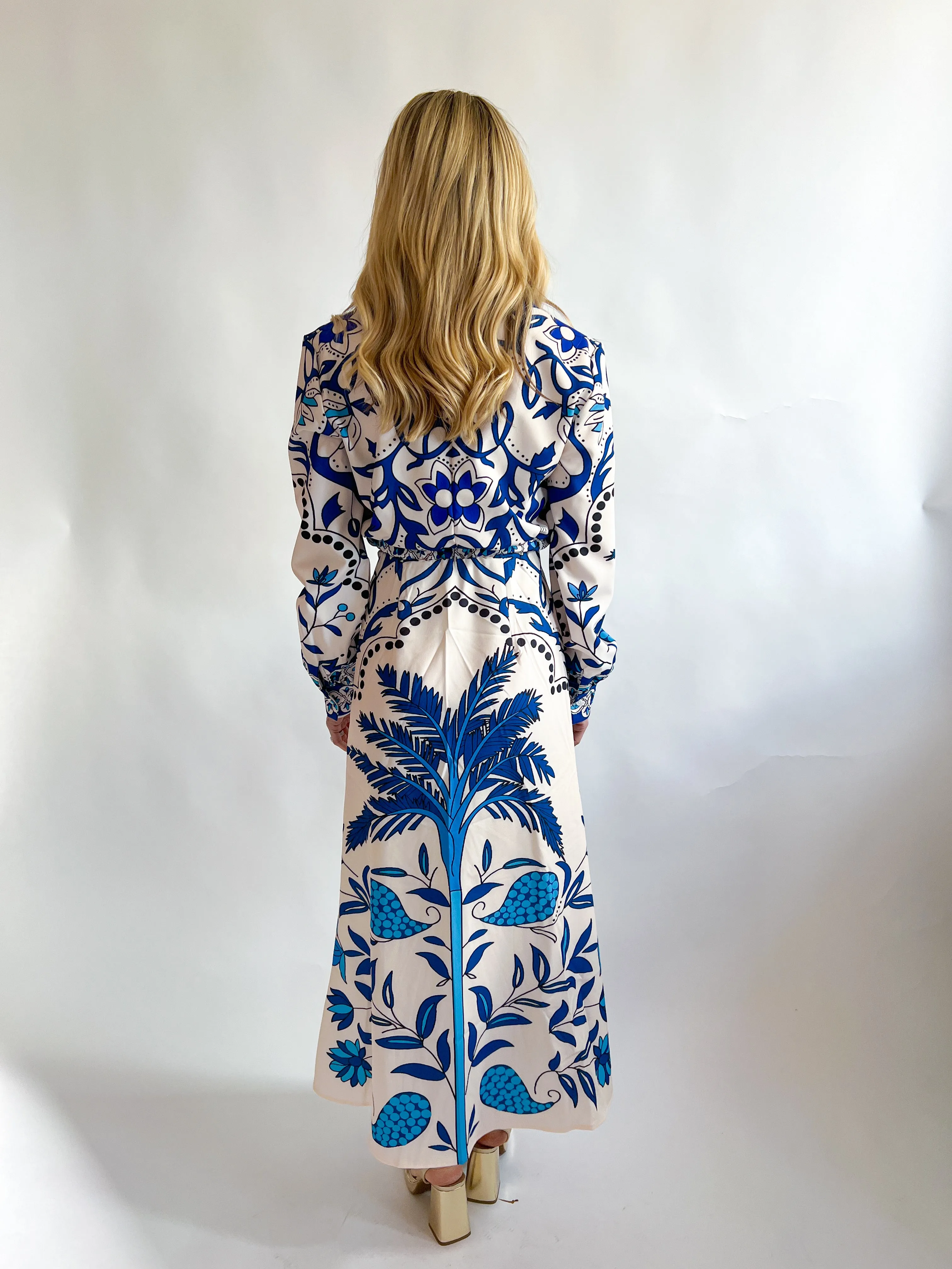 Tropics A-Line Midi Skirt
