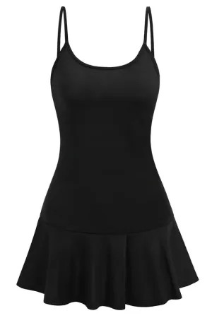 Turn Around Black Frill Dress