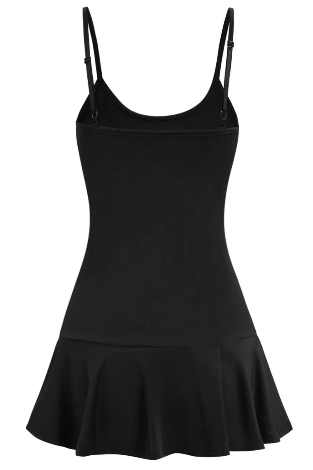 Turn Around Black Frill Dress