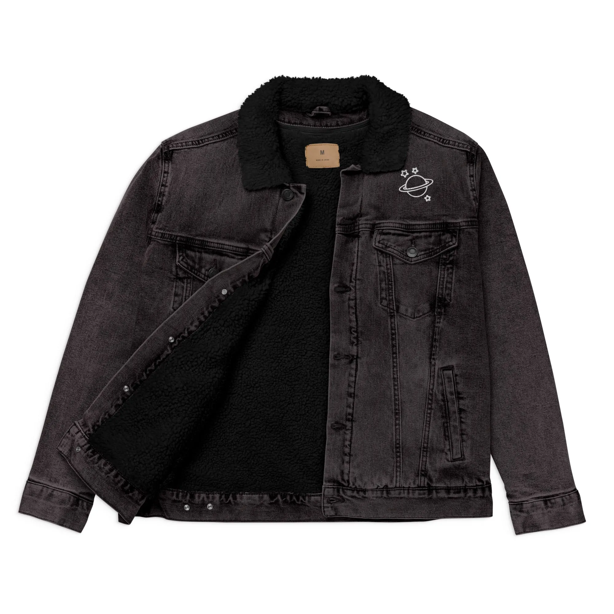 Unisex Space Denim Sherpa Jacket
