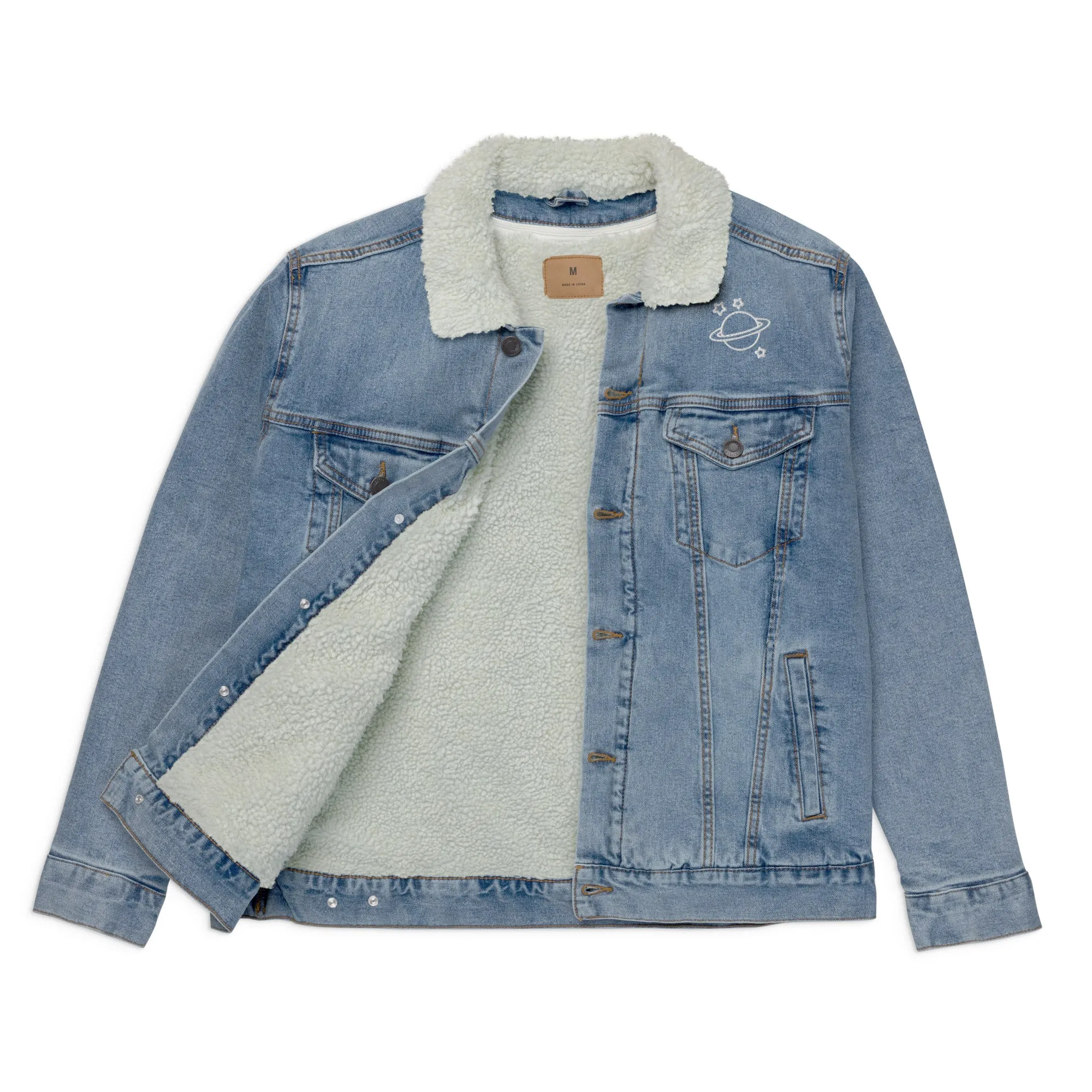 Unisex Space Denim Sherpa Jacket