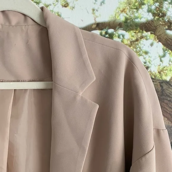 Unstructured Long Women’s Relaxed Oversized Blazer Jacket