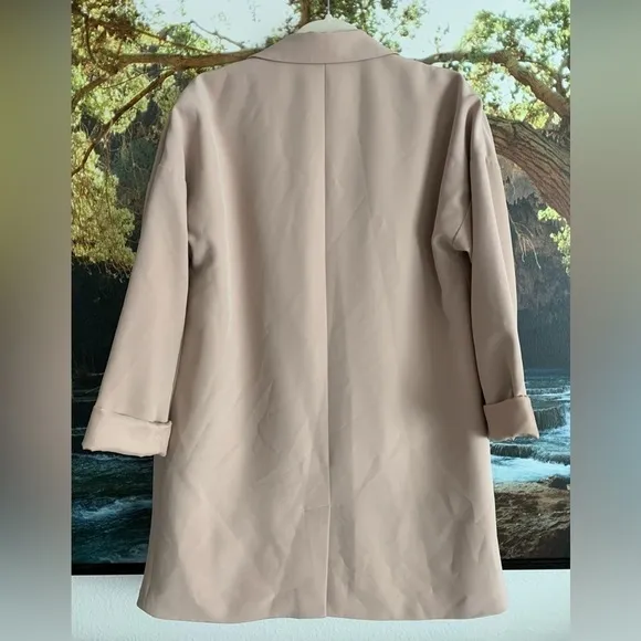 Unstructured Long Women’s Relaxed Oversized Blazer Jacket