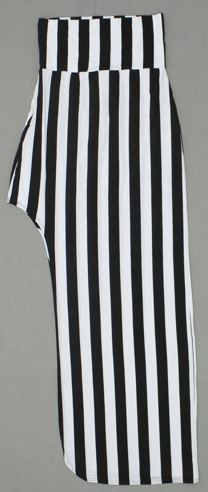 Urvana Women's Stretch Body Con Striped Side Slit Maxi Skirt
