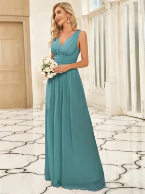 Veda classic bridesmaid dress in dusky blue Express NZ wide