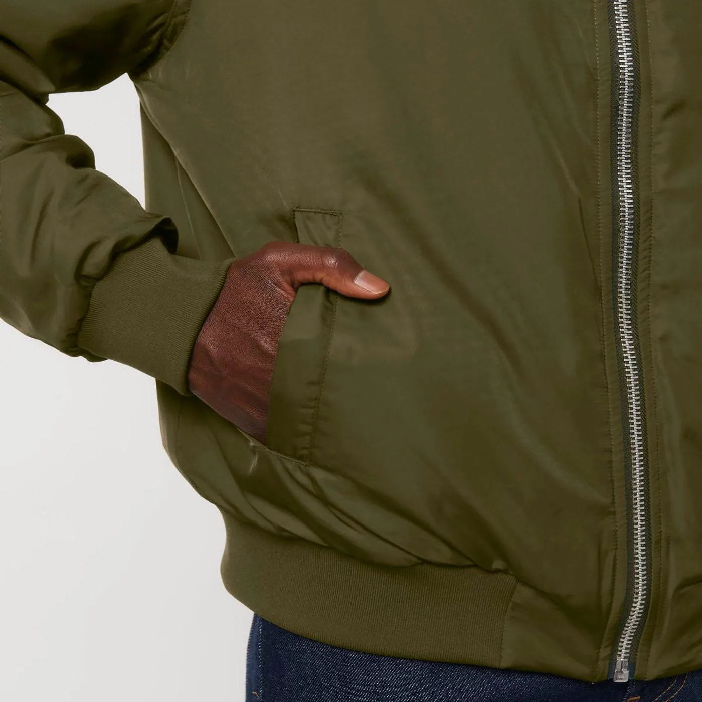 Vegan Unisex Classic Bomber Jacket | Multiple Colours