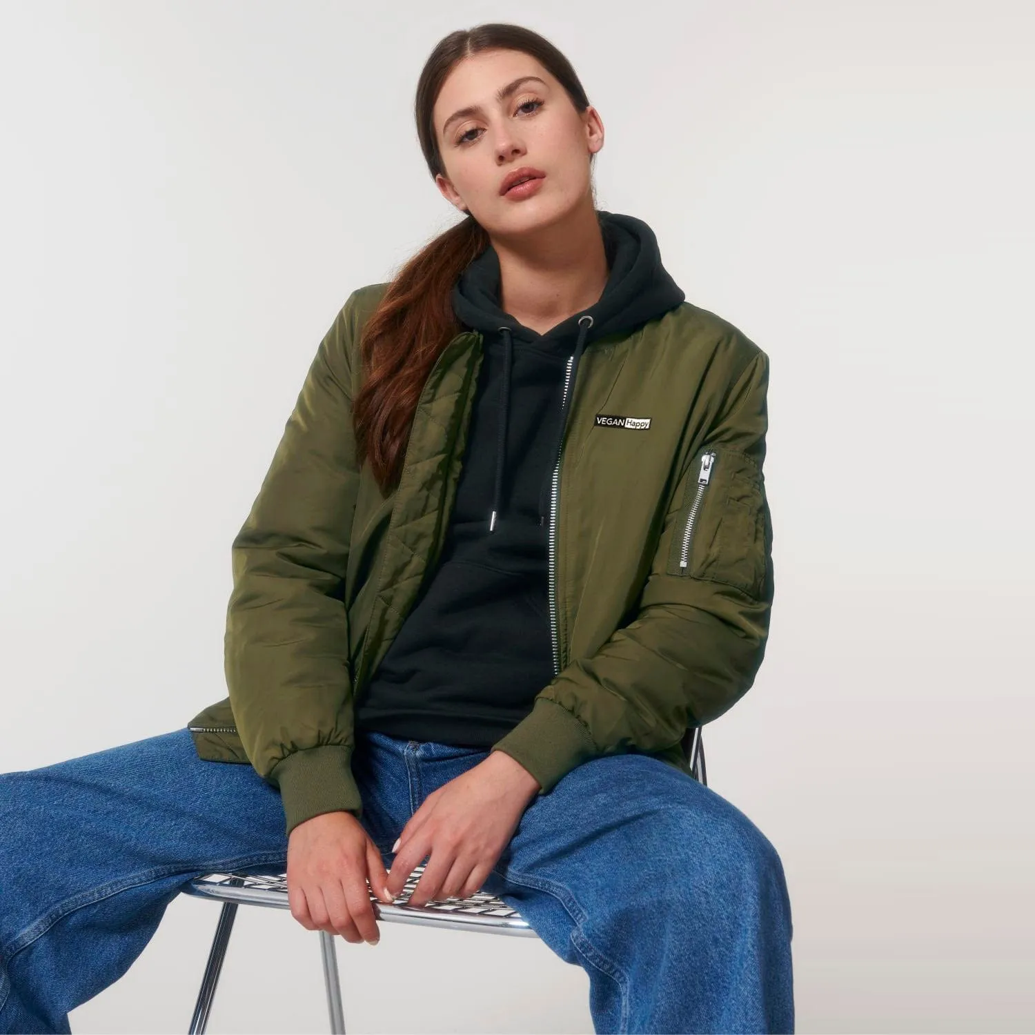 Vegan Unisex Classic Bomber Jacket | Multiple Colours
