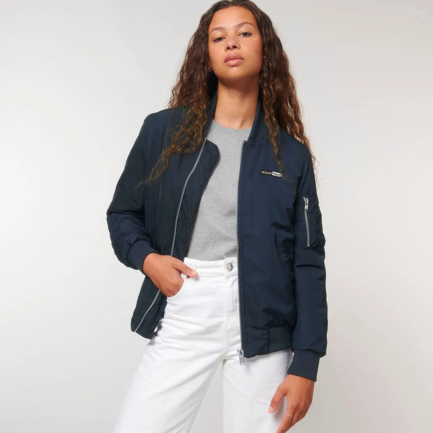Vegan Unisex Classic Bomber Jacket | Multiple Colours