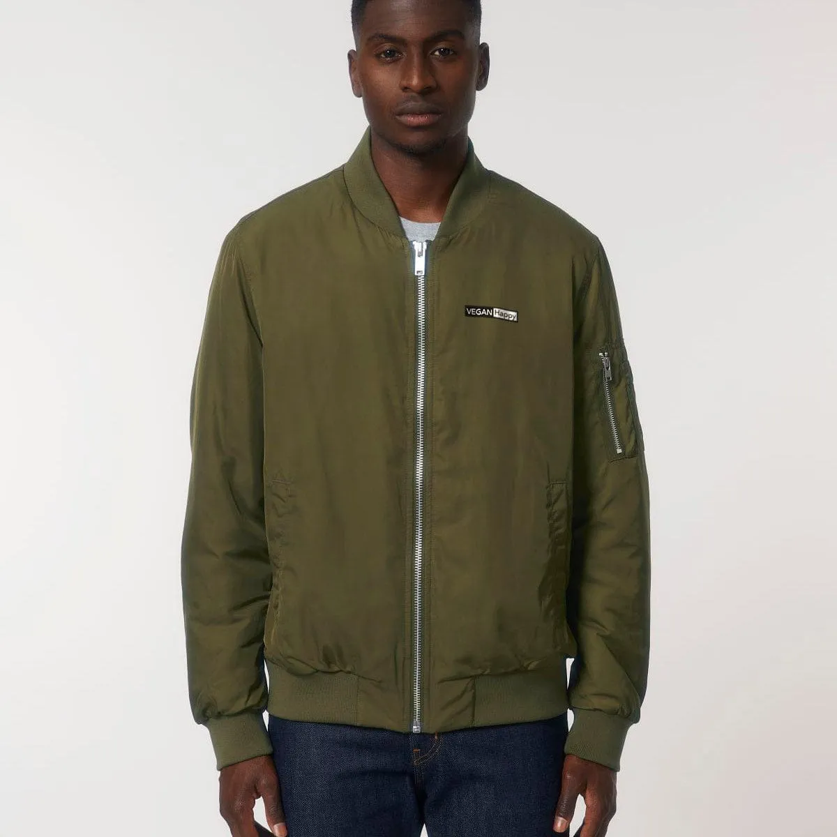 Vegan Unisex Classic Bomber Jacket | Multiple Colours