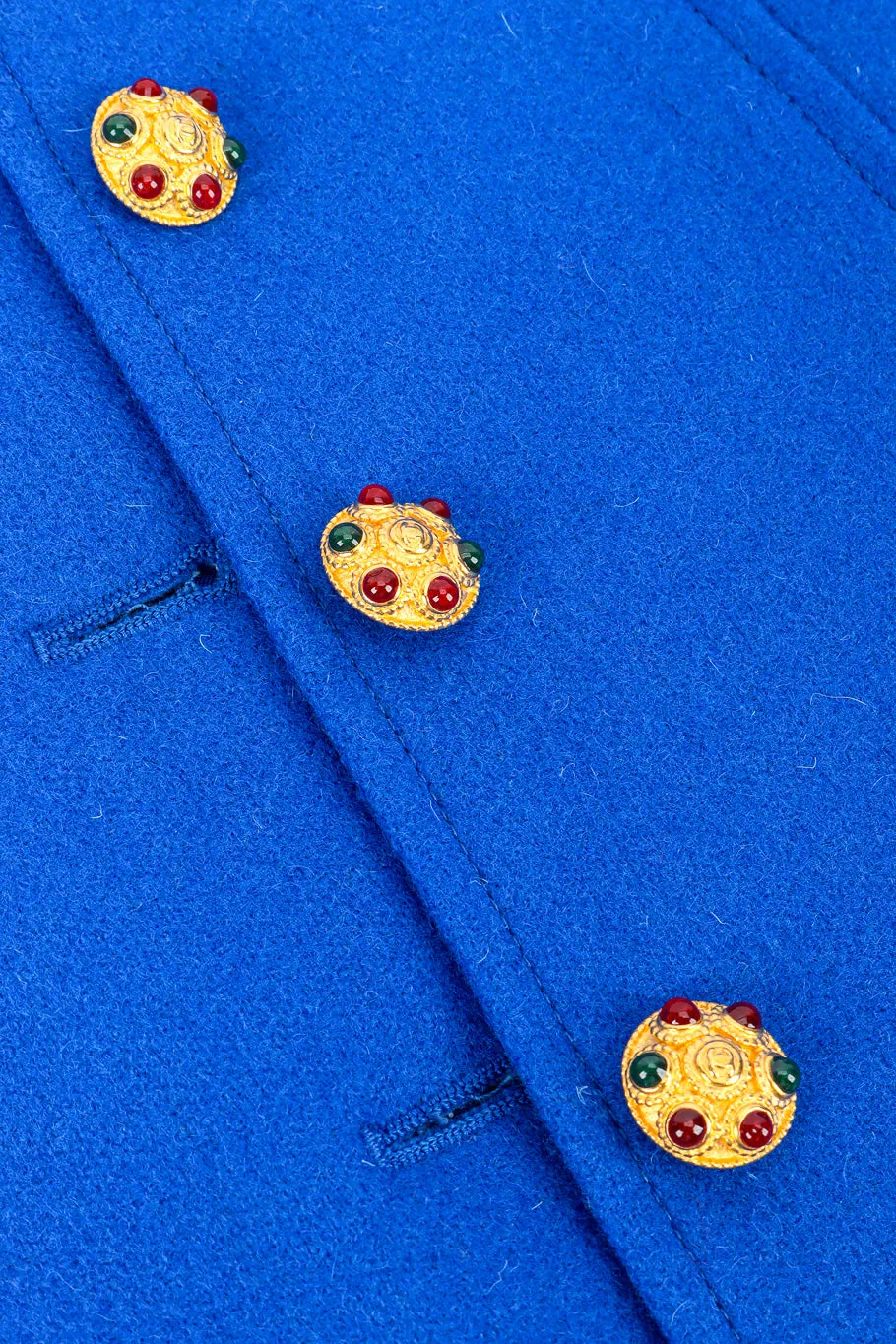 Velvet Collar Wool Jacket