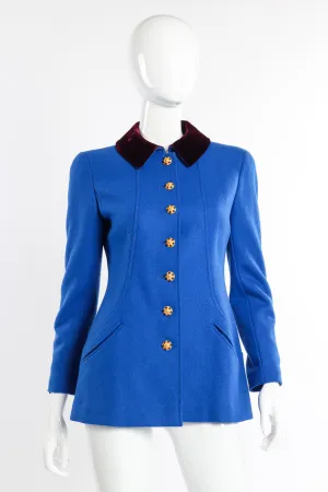 Velvet Collar Wool Jacket