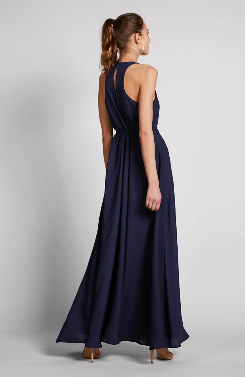 Vienna Dress in Ink Navy Blue
