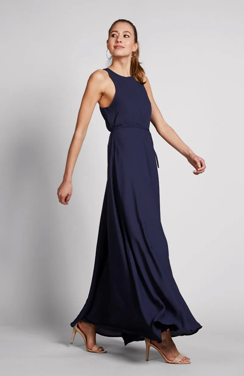 Vienna Dress in Ink Navy Blue