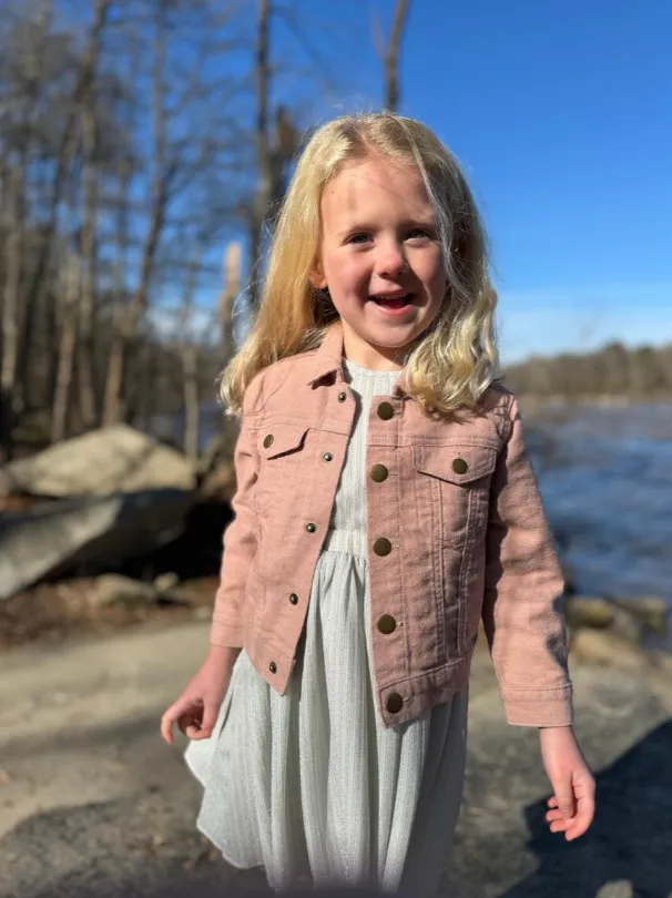 Vignette Wyatt Jean Jacket Pink Sunset