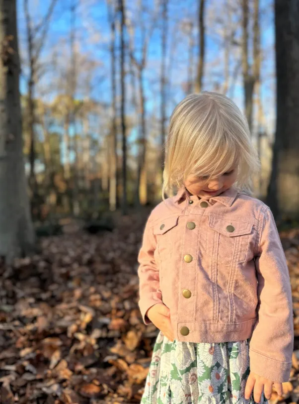 Vignette Wyatt Jean Jacket Pink Sunset