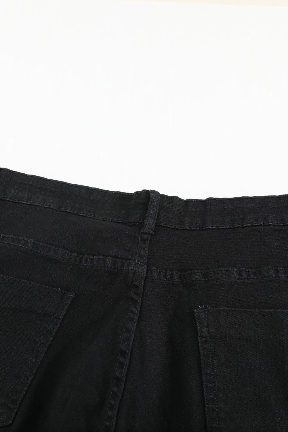 Wash Vintage Black Wide Leg Jeans